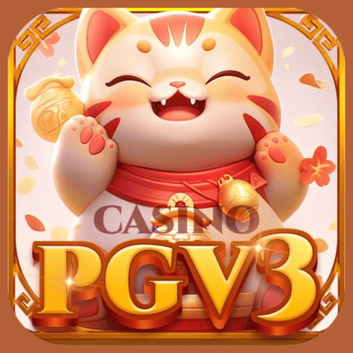 Imagem promocional da PGV3 CASINO mostrando a plataforma e suas vantagens